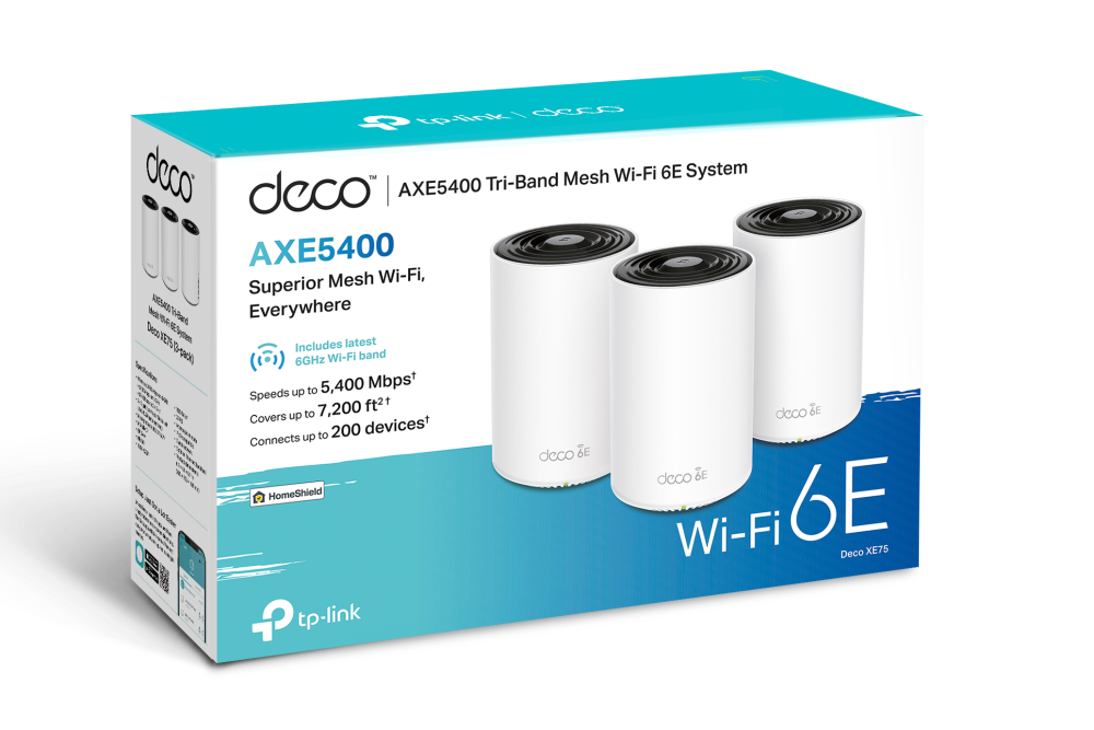TP-Link Deco XE75 - AXE5400 Mesh WiFi6E set van 3.
