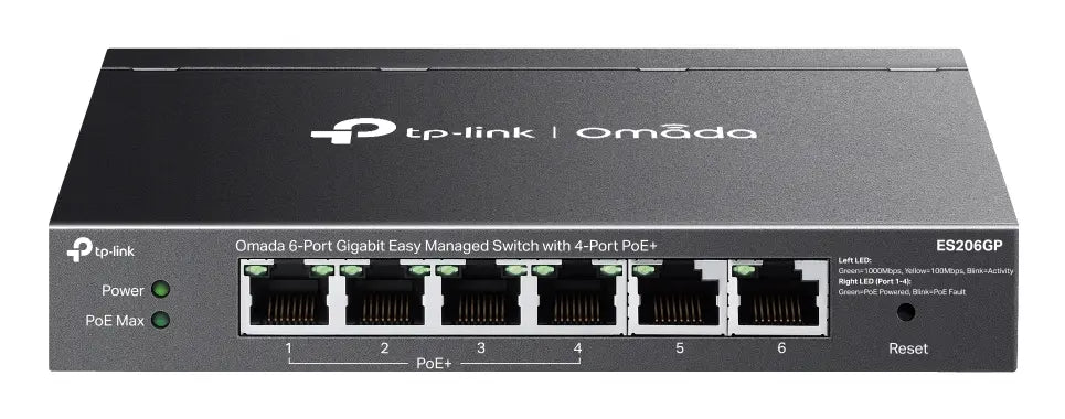 6Port 1Gbps Omada Managed 4xPoE+ 65W TP-Link