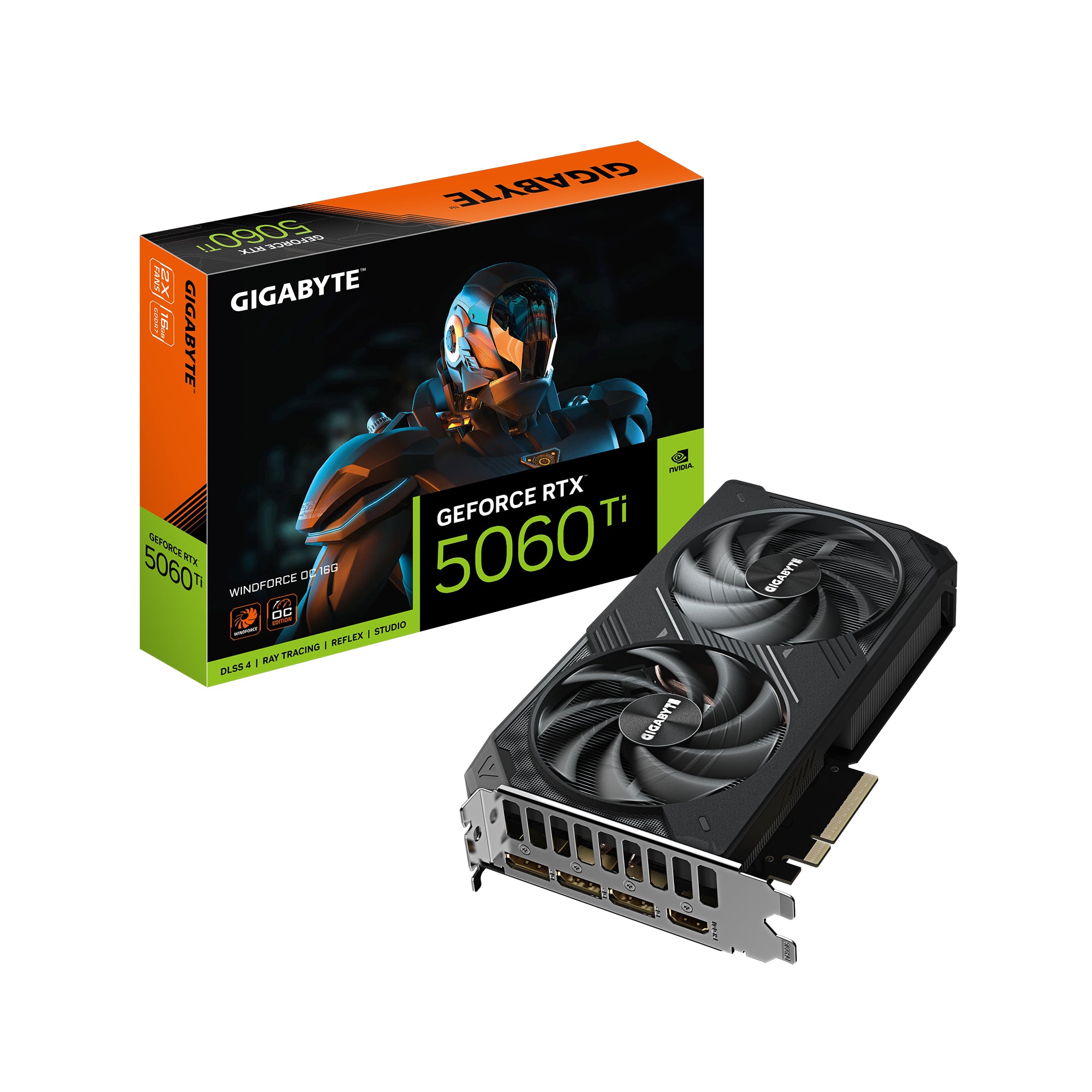5060Ti Gigabyte RTX WINDFORCE OC 16GB-3xDP-HDMI-2slot