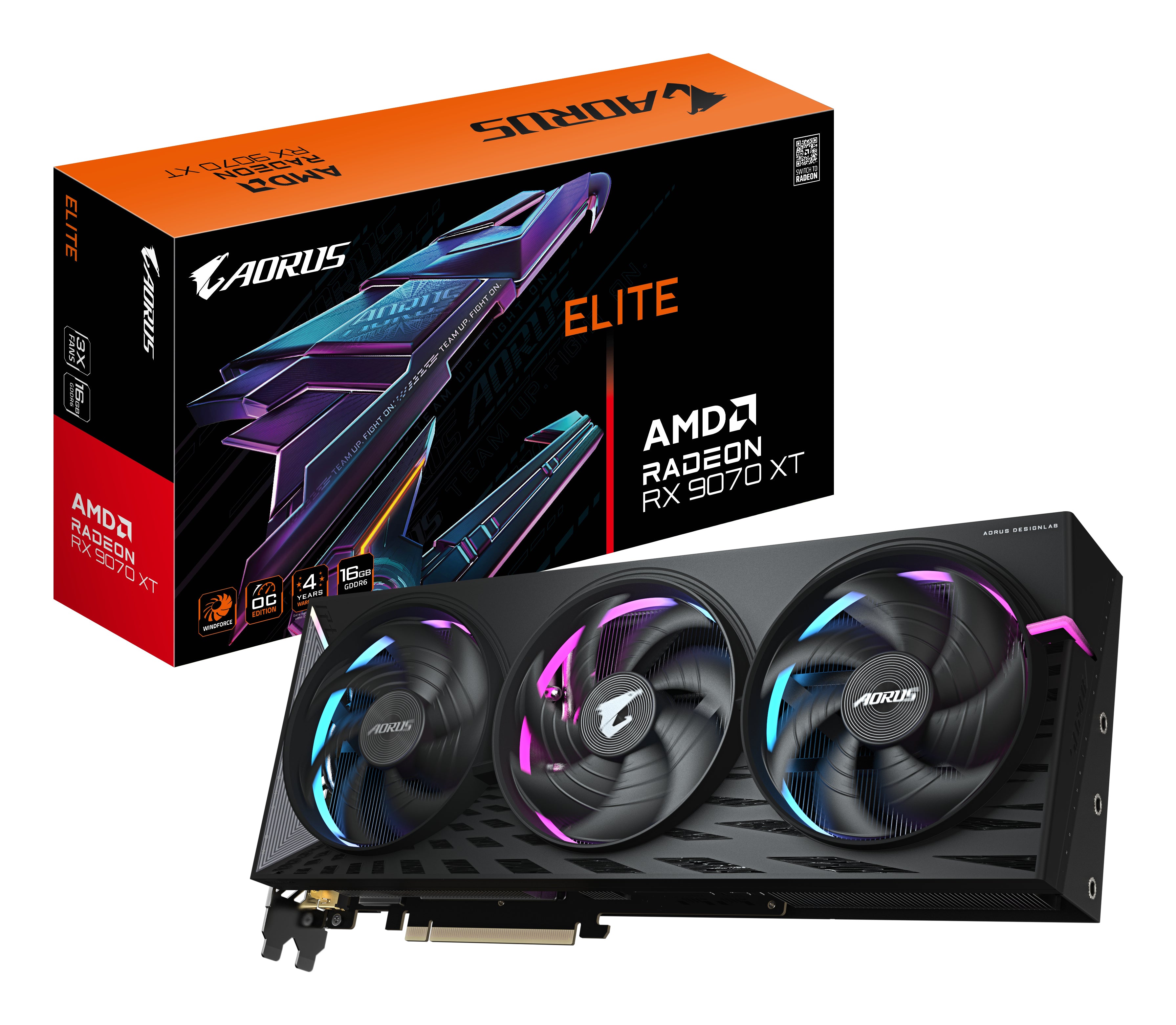 9070XT Gigabyte AORUS RX ELITE 16GB-2xDP-2xHDMI-3slot