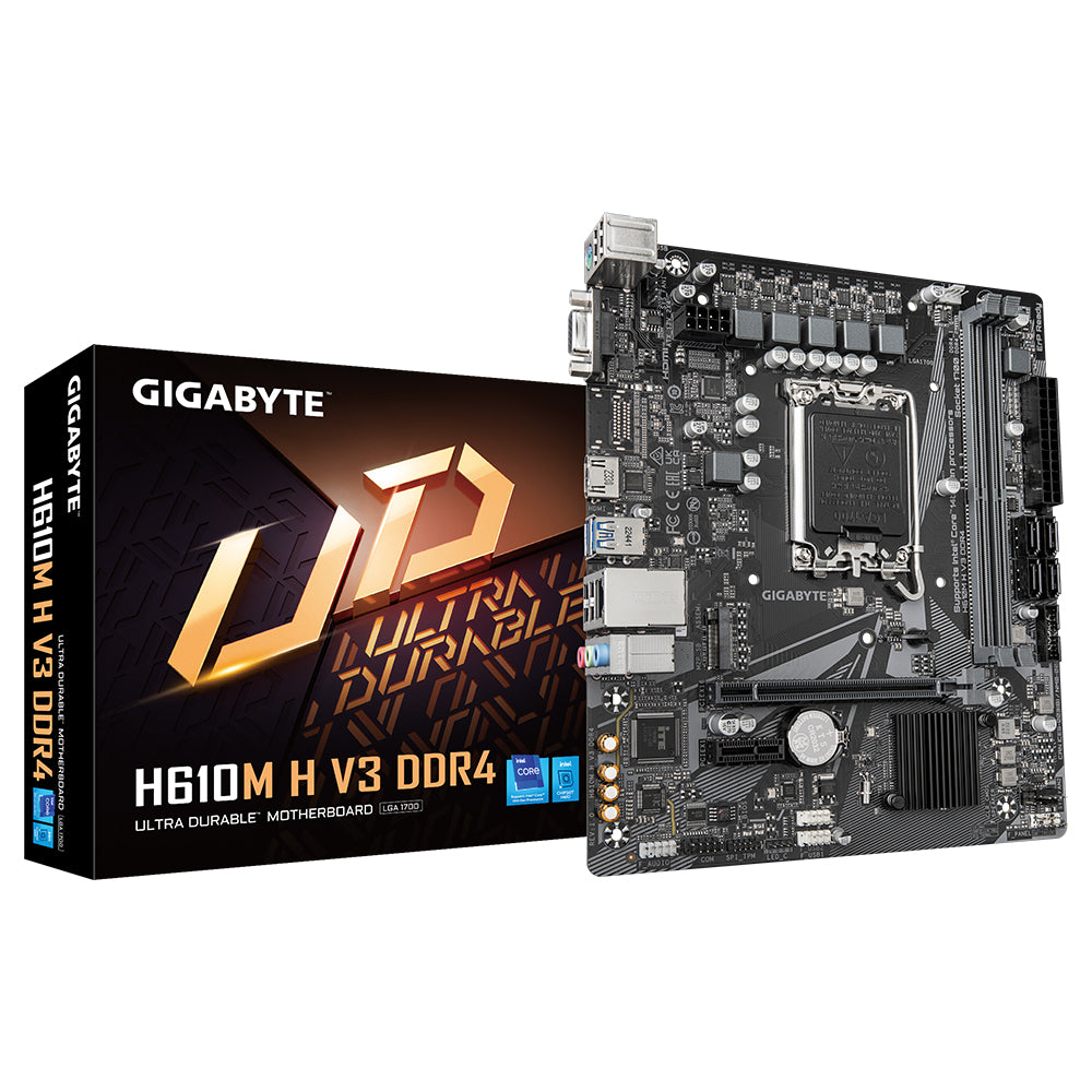 Gigabyte 1700 H610M H V3 DDR4 - DDR4-M.2-HDMI-VGA-µATX