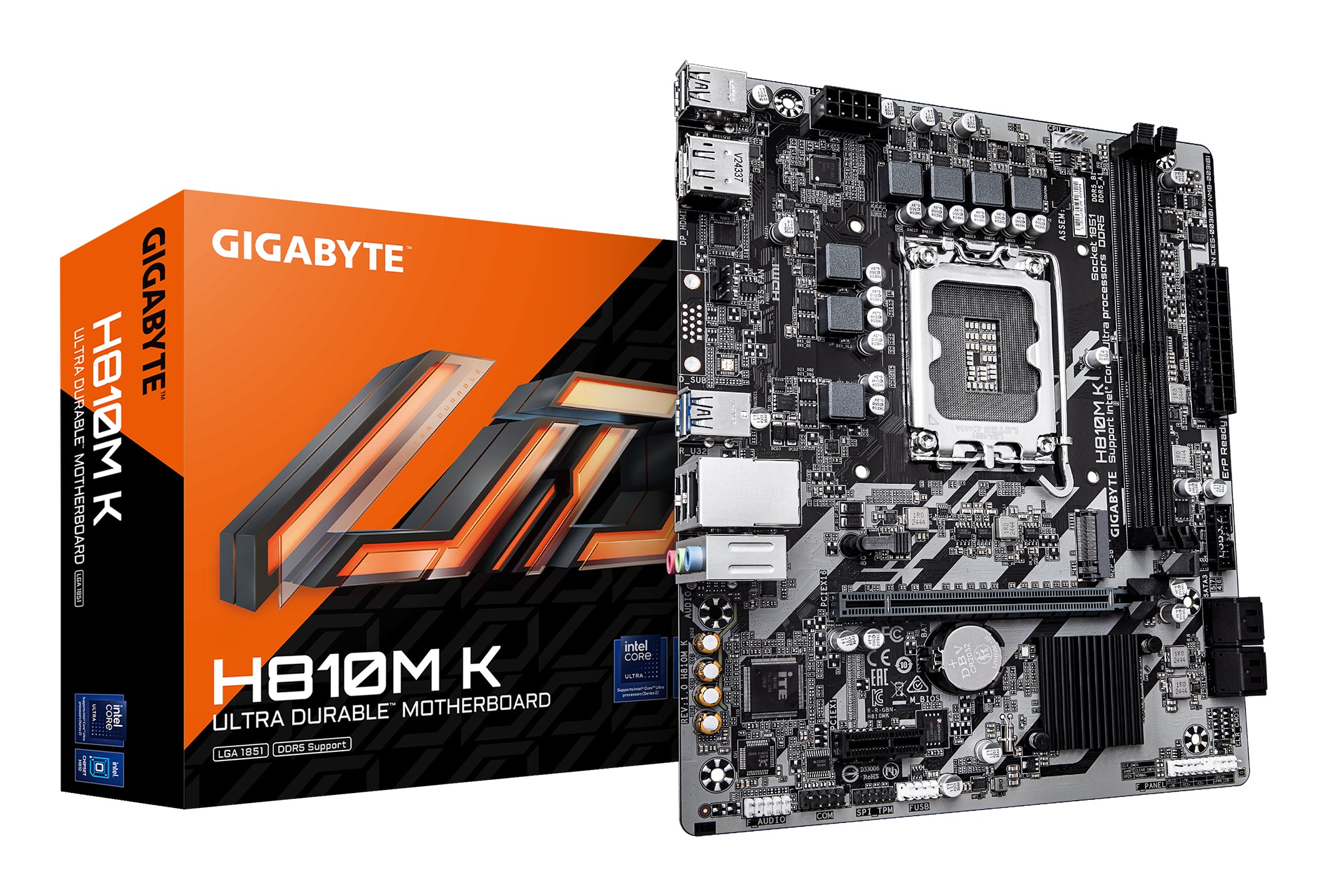 Gigabyte 1851 H810M K - DDR5-M.2-DP-HDMI-µATX