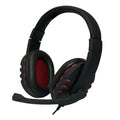 LogiLink Stereo Headset met Microphone zwart-rood