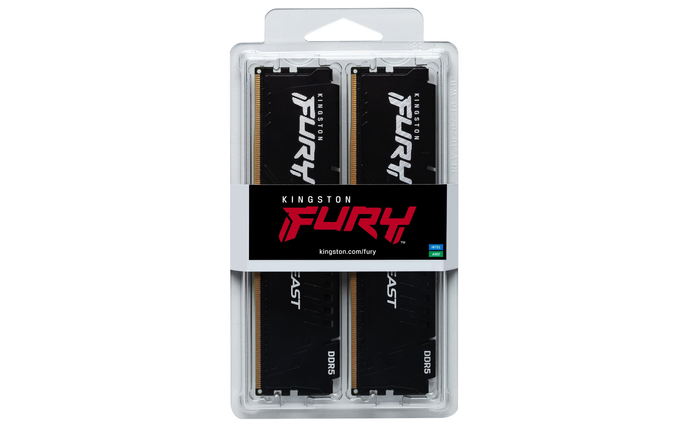 64GB DDR5-6400 CL32 (2x 32GB) Kingston FURY Beast Black