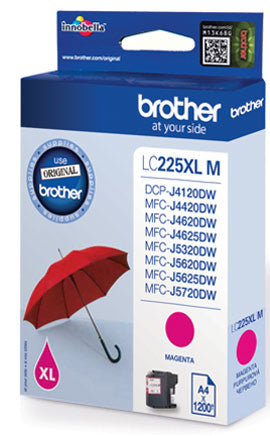 Brother LC-225XLM Magenta 1.200 pagina's (Origineel)