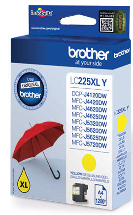 Brother LC-225XLY Geel 1.200 pagina's (Origineel)