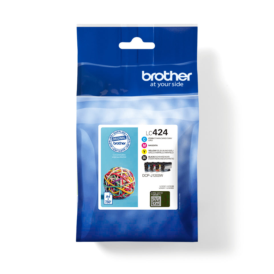 Brother LC-424VAL Value Pack 4x 750 pagina's(Origineel)