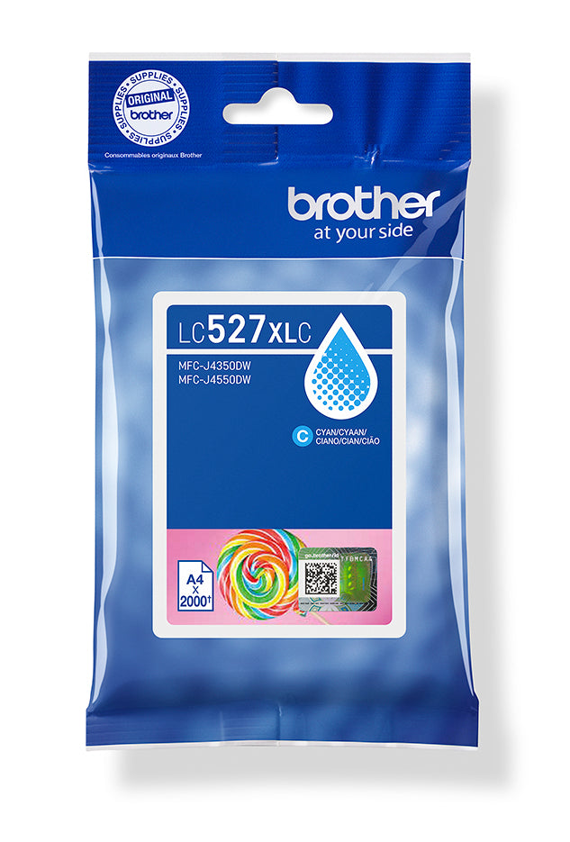 Brother LC-527XLC Cyaan 2.000 pagina's (Origineel)
