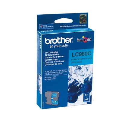 Brother LC-980C Cyaan 260 pagina's (Origineel)
