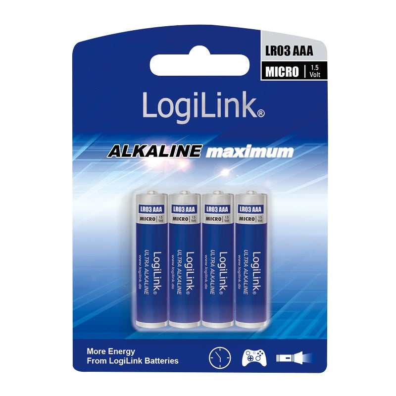 LogiLink Ultra Power batterij AAA blister 4-stuks