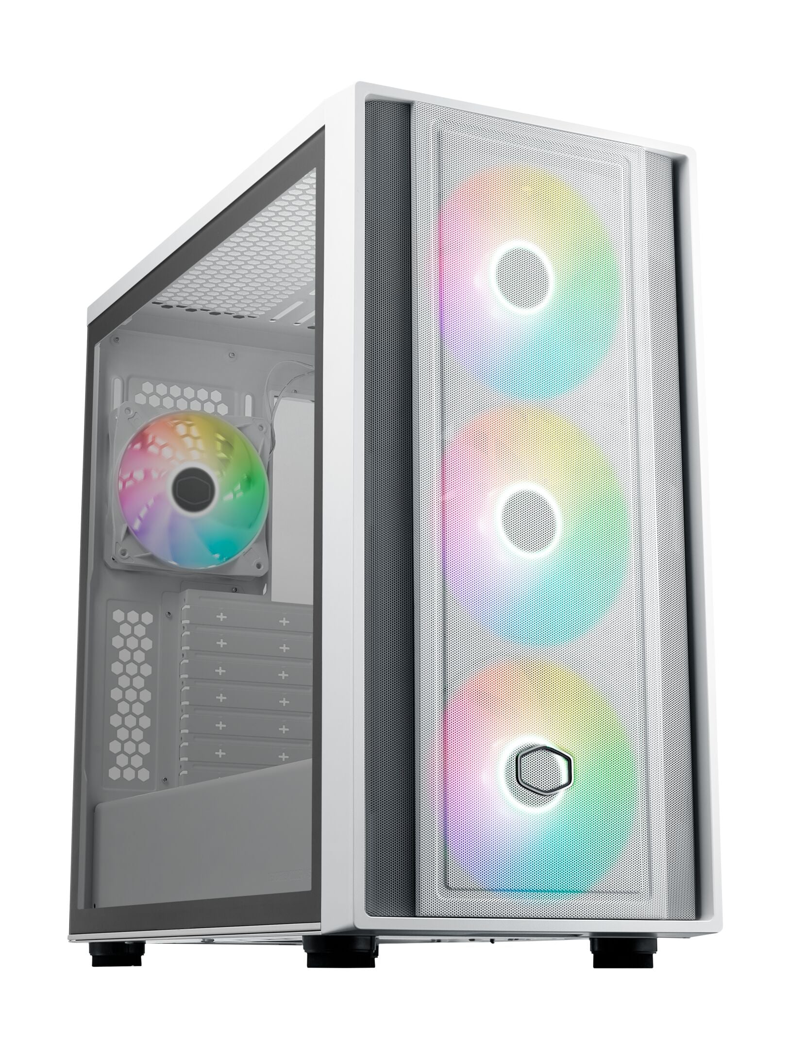 Cooler Master MasterBox 600 - TG-EATX-back-connect Wit