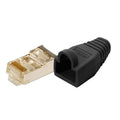 Patchstekker RJ45 Cat5e Shielded 10st LogiLink Zwart