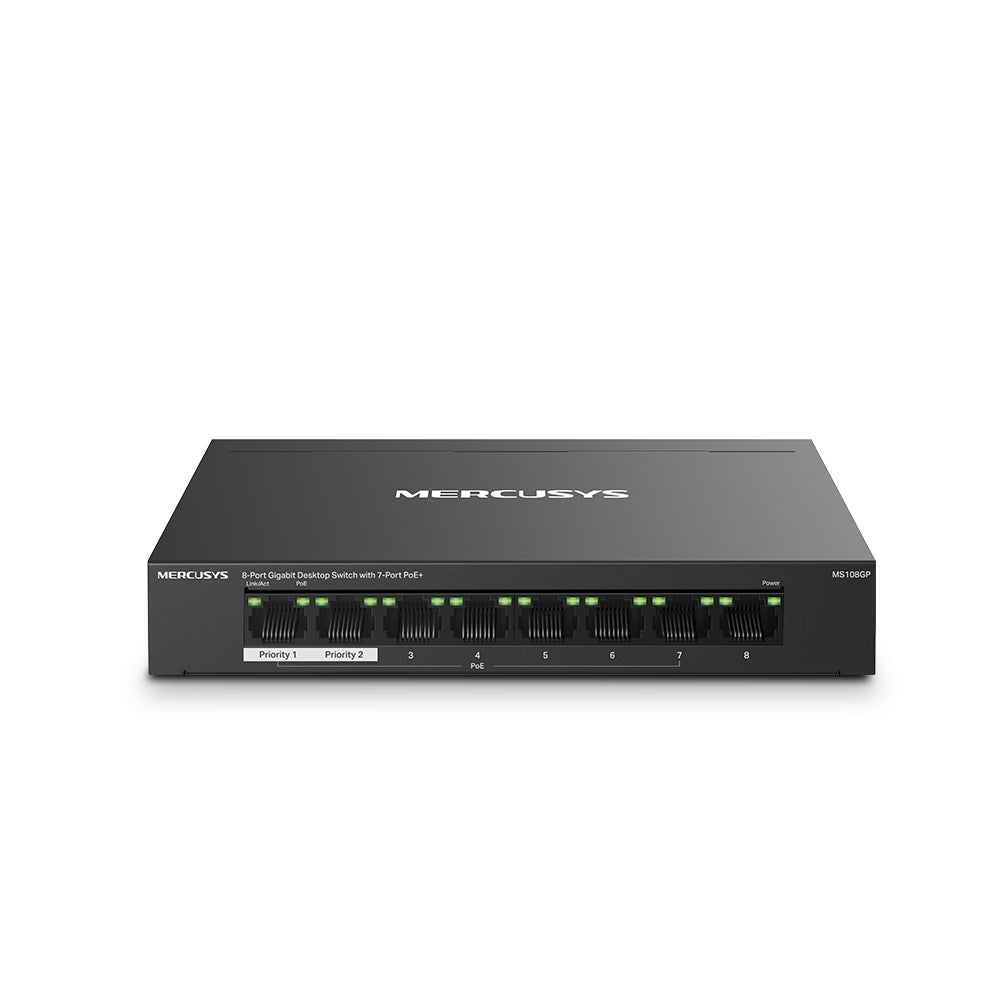 8Port 1Gbps 7xPoE+ 65W MERCUSYS