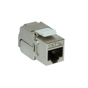 Keystone Jack RJ45 Cat6A Shielded LogiLink Slim