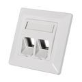 Inbouwdoos 2xKeystone Module LogiLink Signal Wit