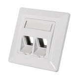 Inbouwdoos 2xKeystone Module LogiLink Signal Wit