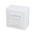 Opbouwdoos 2xRJ45 Cat6 LogiLink Signal wit