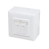 Opbouwdoos 2xRJ45 Cat6 LogiLink Signal wit