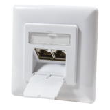 Inbouwdoos 2xRJ45 Cat6A LogiLink Signal Wit