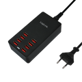 100V-240V 8xUSB 8000mA LogiLink Zwart