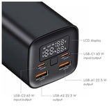 Power Bank 20000mAh LogiLink 2xUSB-C, 2x USB-A Zwart