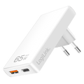 Lader 230V 1xUSB-C 65W+1xUSB-A 18W LogiLink Zwart