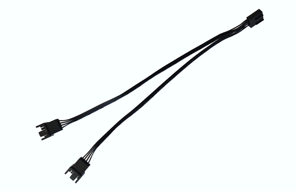 Power Train PWM Splitter kabel 2 Fans Zwart