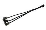 Power Train PWM Splitter kabel 3 Fans Zwart