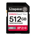SDXC Card 512GB Kingston U3 V60 Canvas React Plus