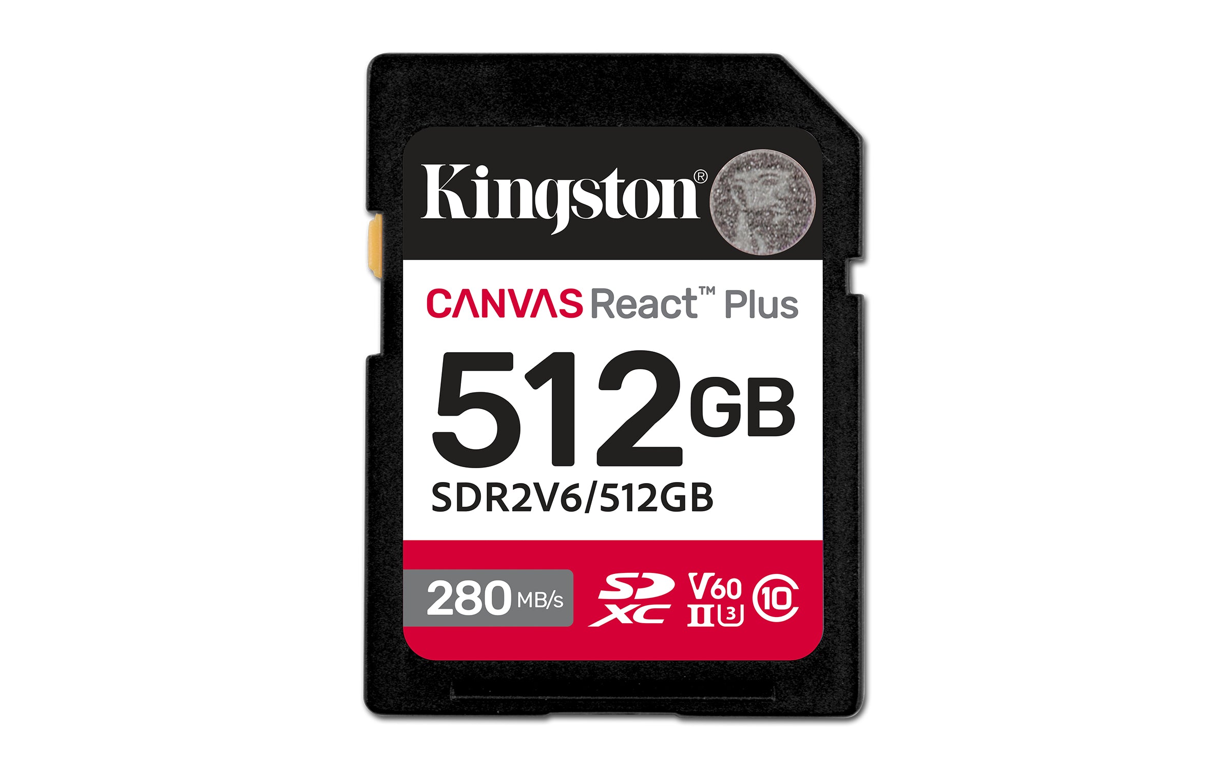 SDXC Card 512GB Kingston U3 V60 Canvas React Plus