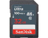 SDHC Card 32GB Sandisk 100MB-s UHS-I U1 Ultra