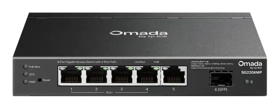 6Port 1Gbps Omada 4xPoE+ 1xSFP 63W TP-Link