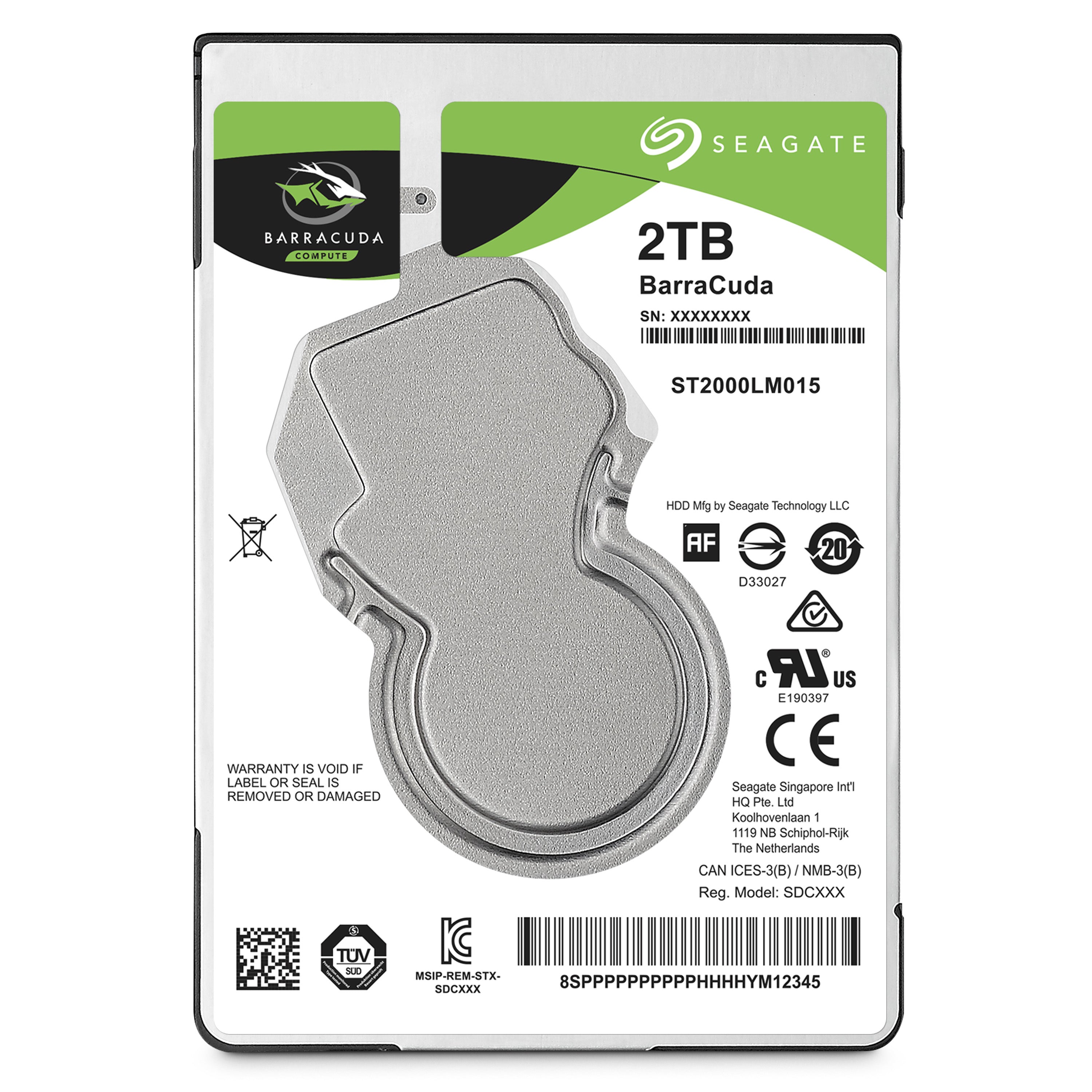2TB Seagate BarraCuda SATA3-128MB-5400rpm-7mm