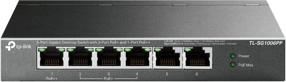 TP-Link 6Port 1Gbps Omada Easy Smart 3xPoE+