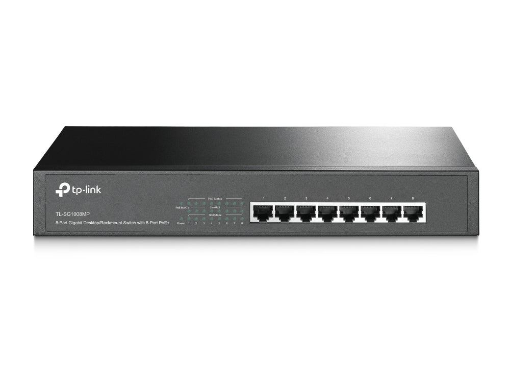 TP-Link 8Port 1Gbps Easy Smart 8xPoE+ 126W