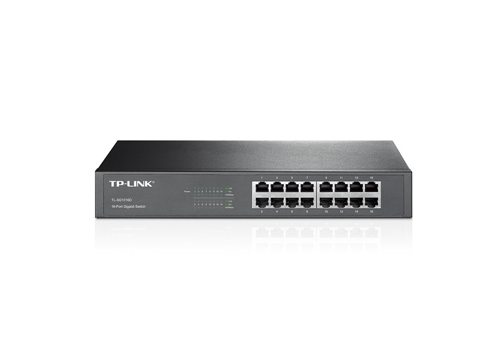 TP-Link 16Port 1Gbps 1U 13-inch