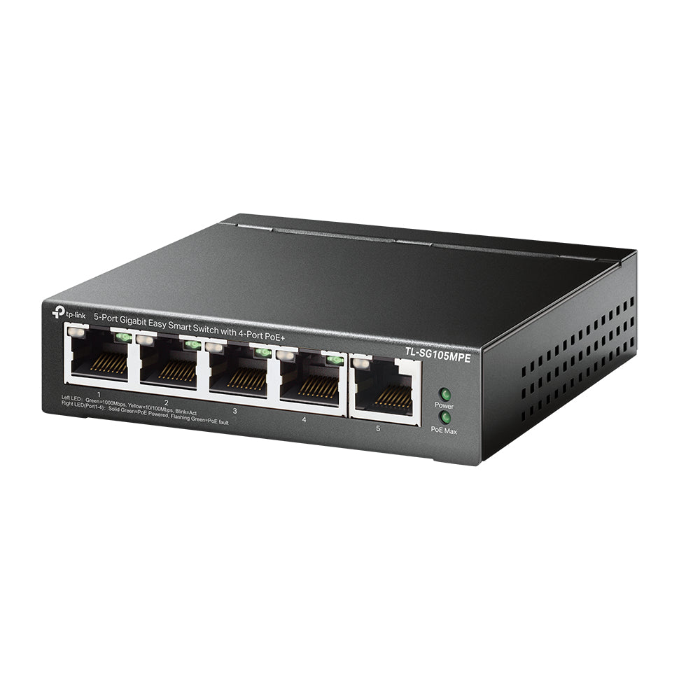 TP-Link 5Port 1Gbps Easy Smart 4xPoE+ 120W