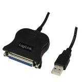 USB-A 2.0 (M) --> Parallel 25-pin D-SUB(M) LogiLink 1.5m