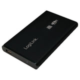 2.5-inch Logilink Enclosure USB-A 3.0 - SATA - Zwart