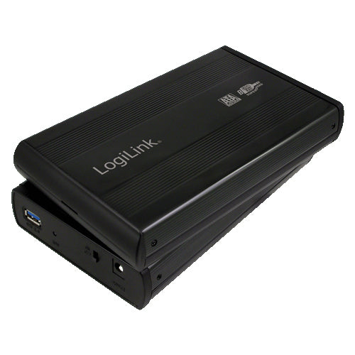 3.5-inch LogiLink Enclosure USB-A 3.0 - SATA - Zwart