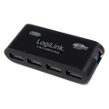 LogiLink 4 Port, USB-A 3.0 actief