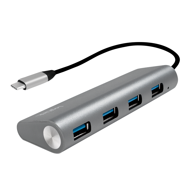 LogiLink 4 Port, USB-C --> USB-A 3.0 Passief