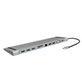 Docking 3xVideo Logilink USB-C, 100W, 4K, 11 Port