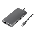 Docking 2xVideo Logilink USB-C, 100W, 4K, 8 Port