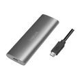 M.2 PCIe NVMe Logilink SSD-behuizing USB-C - Zwart