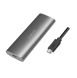 M.2 PCIe NVMe Logilink SSD-behuizing USB-C - Zwart