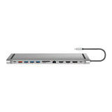 Docking 3xVideo Logilink USB-C, 100W, 4K, 12 Port