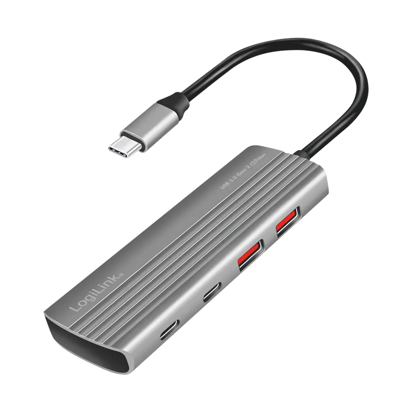LogiLink 4+1 Port, USB-C --> 2xUSB-C 3.2 + 2xUSB-A 3.2