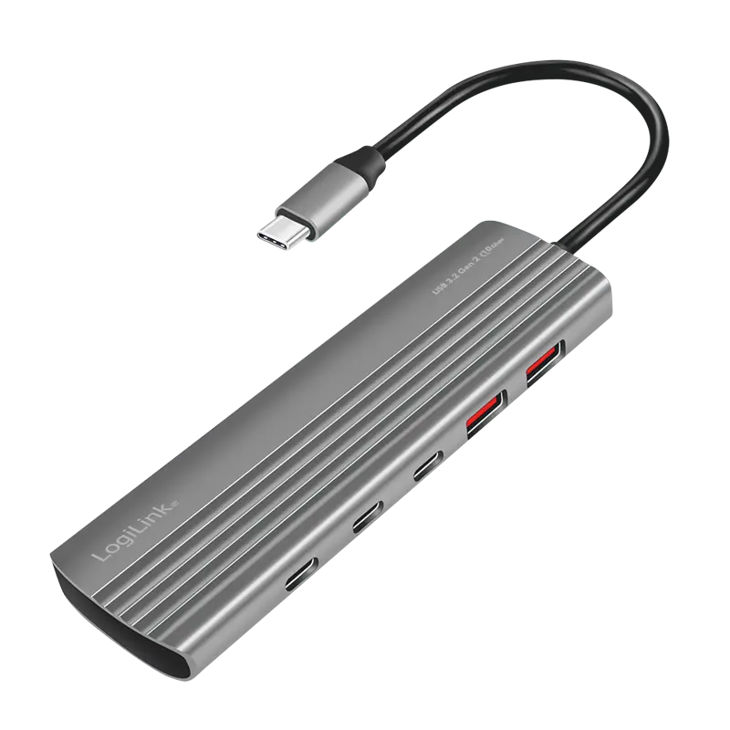LogiLink 10+1 Port, USB-C --> 8xUSB-C 3.2 + 2xUSB-A 3.2
