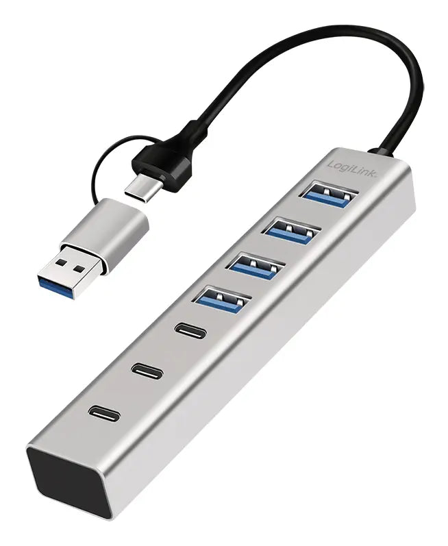 LogiLink 7 Port, USB-C-A --> 3xUSB-C 3.0 + 4xUSB-A 3.0